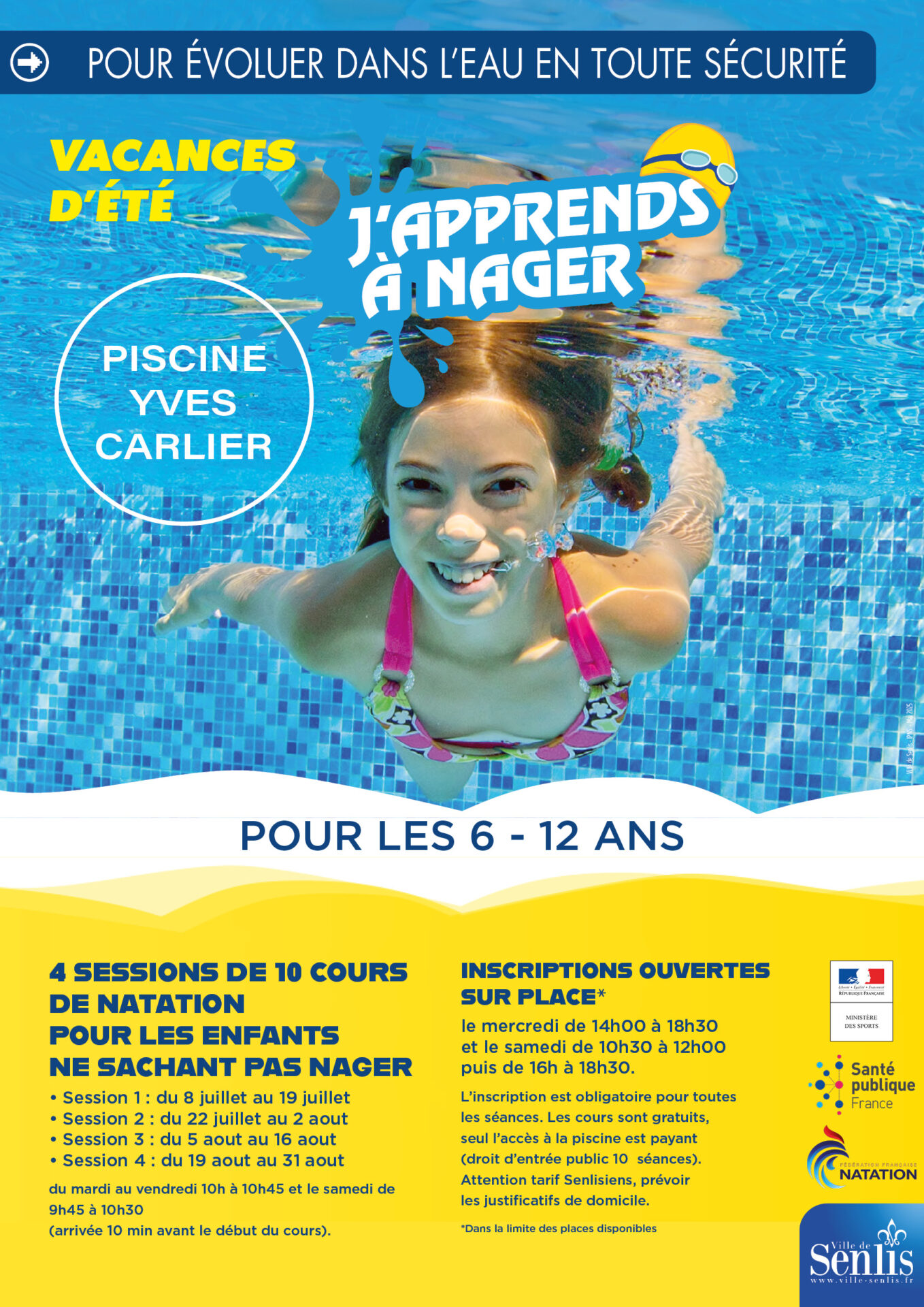 J'apprends à nager 2025 à Senlis
