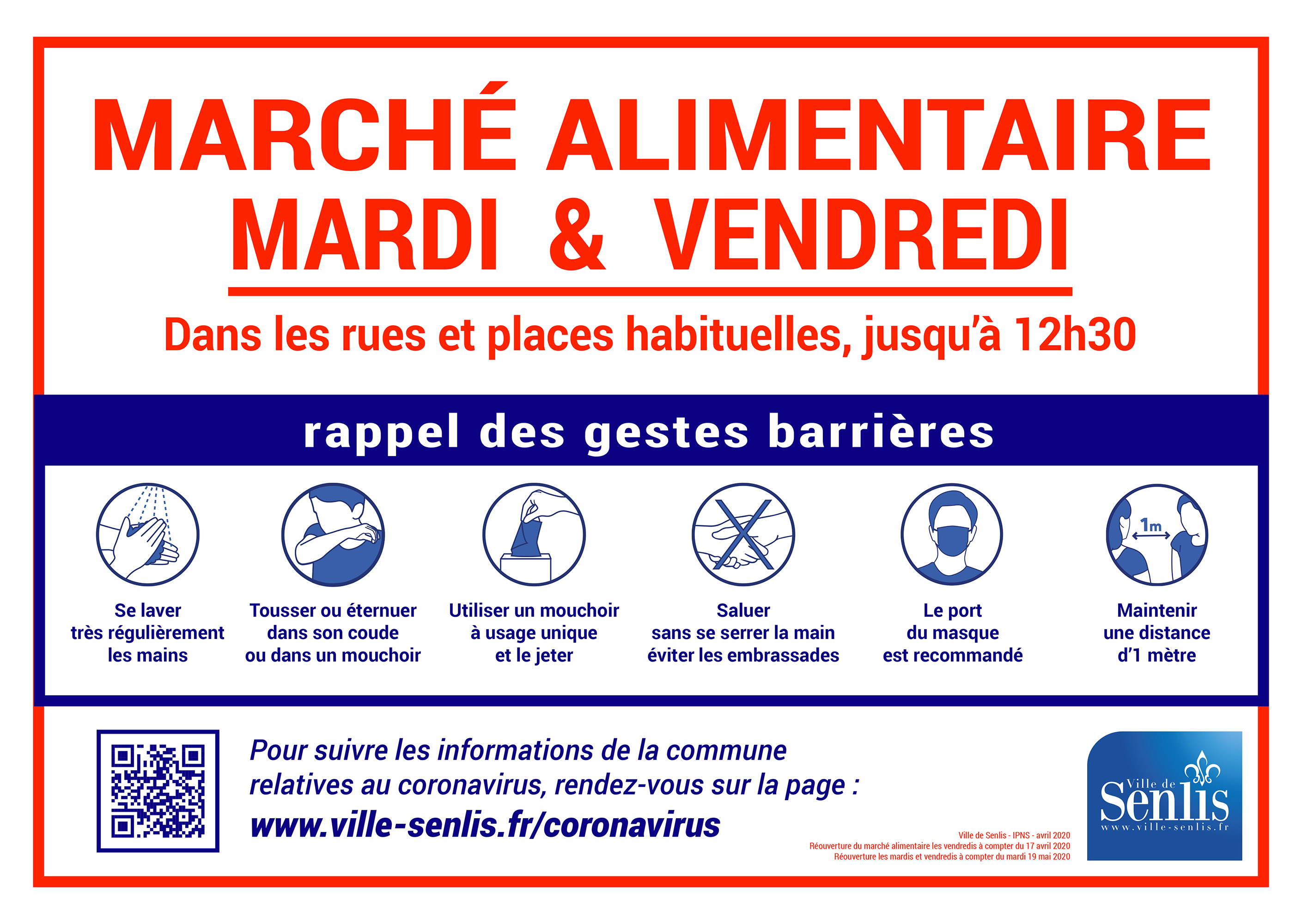 Co19 - Affiche Marché Alimentaire - A3 - 2020-05-18 v02