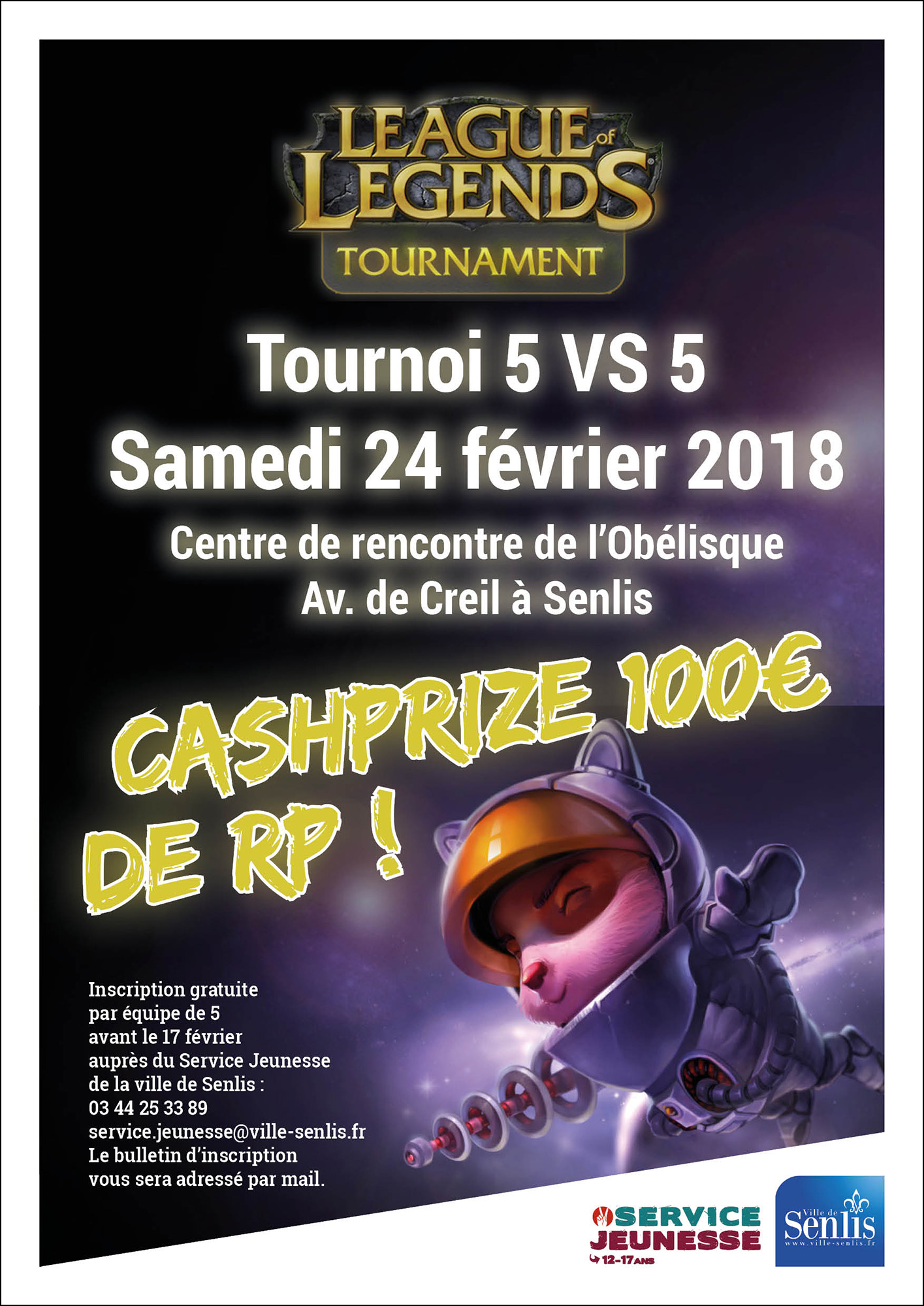 Tournoi - LEAGUE OF LEGENDS - AFFICHE