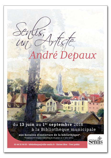 Senlis un Artiste 2018 - André Depaux - Affiche web