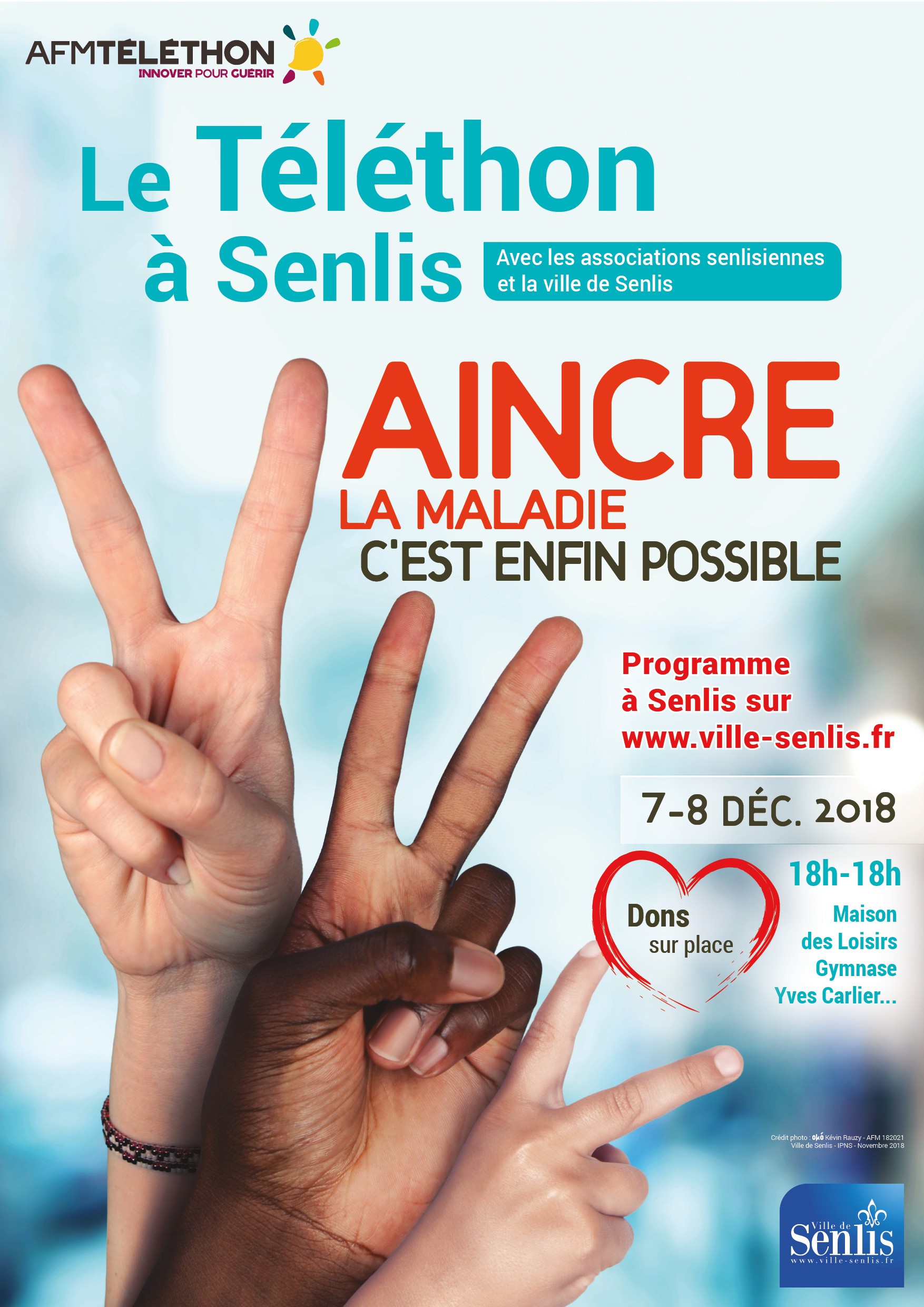 TÉLÉTHON 2018 - AFFICHE POUR SENLIS